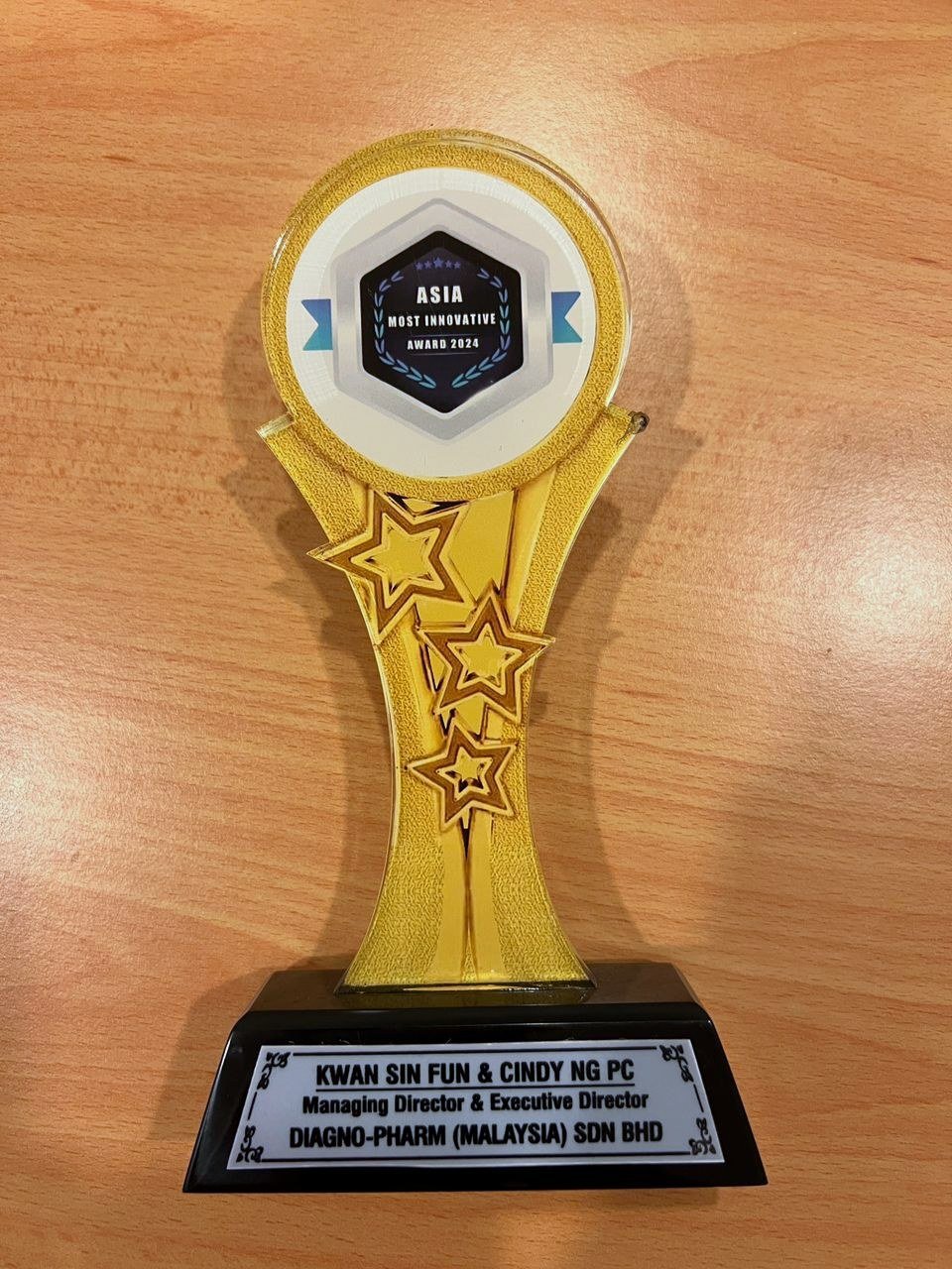 Asia Most Innovative Award 2024 — trophy